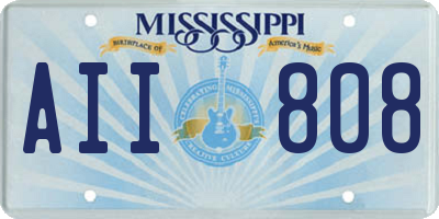MS license plate AII808