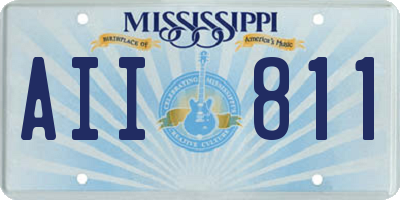 MS license plate AII811