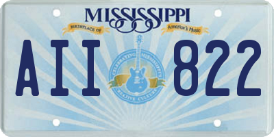 MS license plate AII822