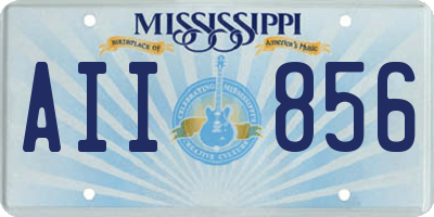 MS license plate AII856