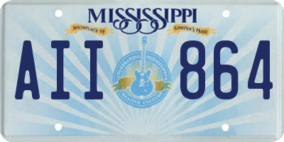 MS license plate AII864