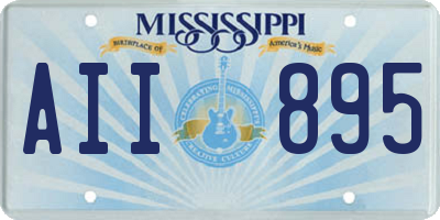 MS license plate AII895