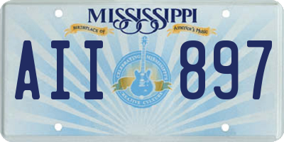 MS license plate AII897