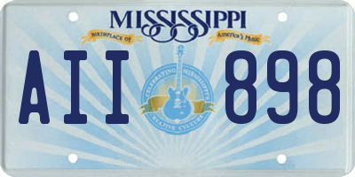 MS license plate AII898