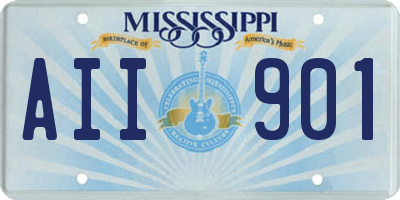 MS license plate AII901