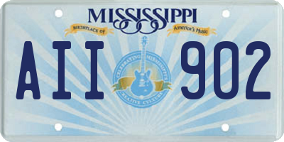 MS license plate AII902