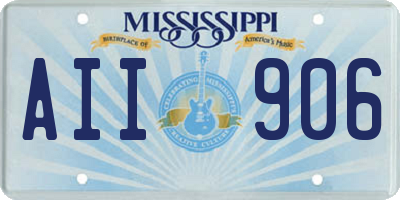 MS license plate AII906