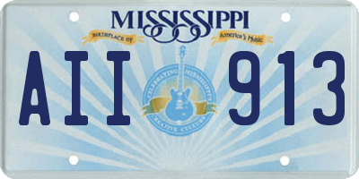 MS license plate AII913