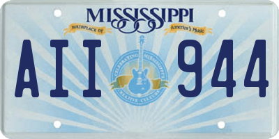 MS license plate AII944