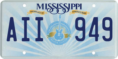 MS license plate AII949