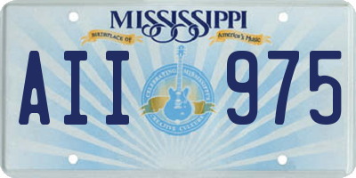 MS license plate AII975
