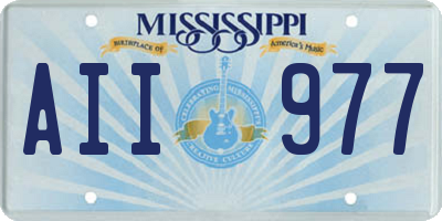 MS license plate AII977