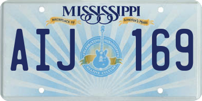 MS license plate AIJ169