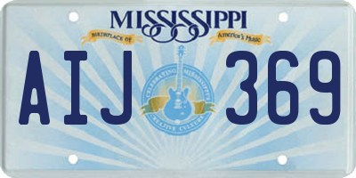 MS license plate AIJ369