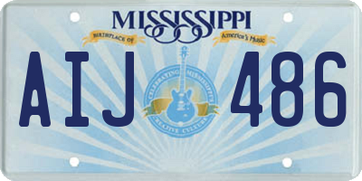 MS license plate AIJ486