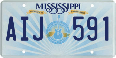 MS license plate AIJ591
