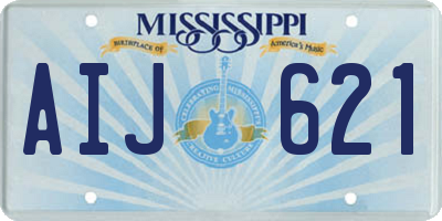 MS license plate AIJ621