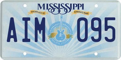 MS license plate AIM095