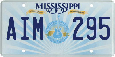 MS license plate AIM295