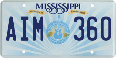 MS license plate AIM360