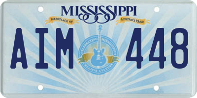 MS license plate AIM448