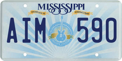 MS license plate AIM590