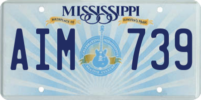 MS license plate AIM739