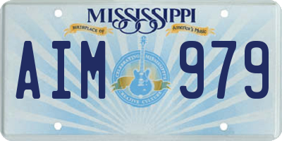 MS license plate AIM979