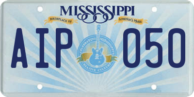MS license plate AIP050