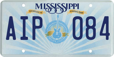 MS license plate AIP084