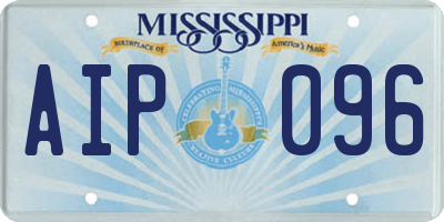 MS license plate AIP096