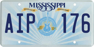 MS license plate AIP176