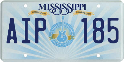 MS license plate AIP185