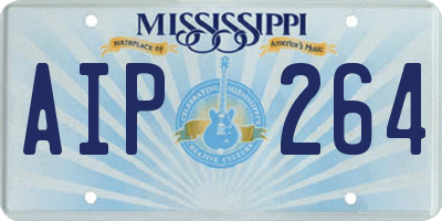 MS license plate AIP264