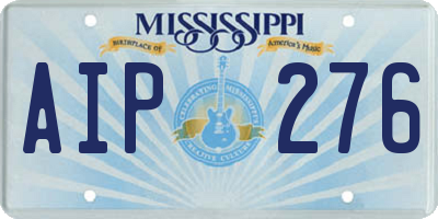MS license plate AIP276