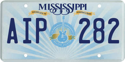 MS license plate AIP282