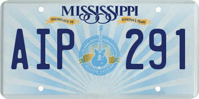 MS license plate AIP291