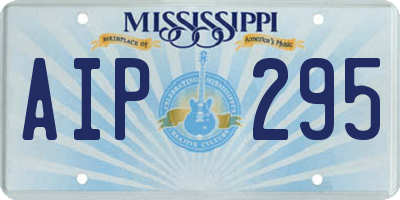 MS license plate AIP295
