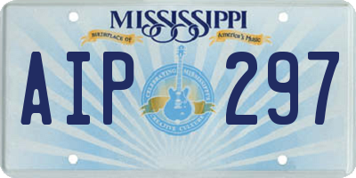 MS license plate AIP297