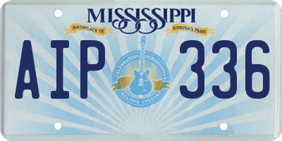 MS license plate AIP336