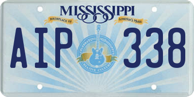 MS license plate AIP338