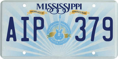 MS license plate AIP379