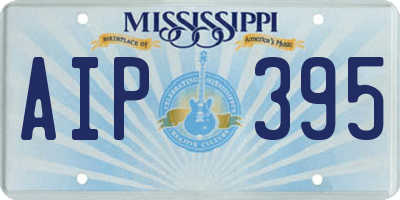 MS license plate AIP395