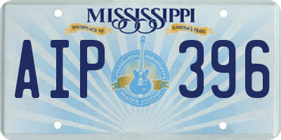 MS license plate AIP396