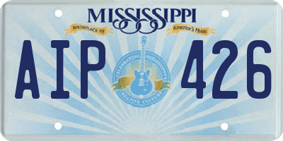 MS license plate AIP426
