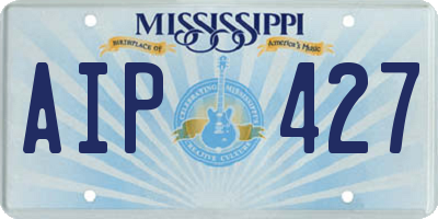 MS license plate AIP427