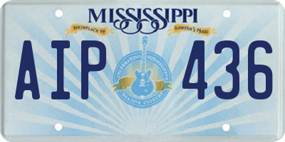 MS license plate AIP436
