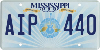 MS license plate AIP440