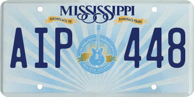 MS license plate AIP448