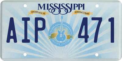 MS license plate AIP471
